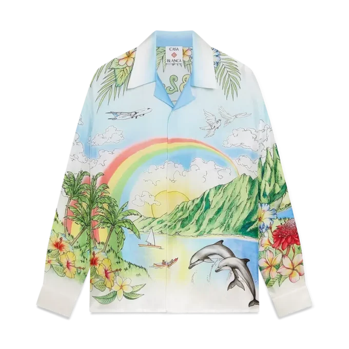 Aloha langermet silkeskjorte