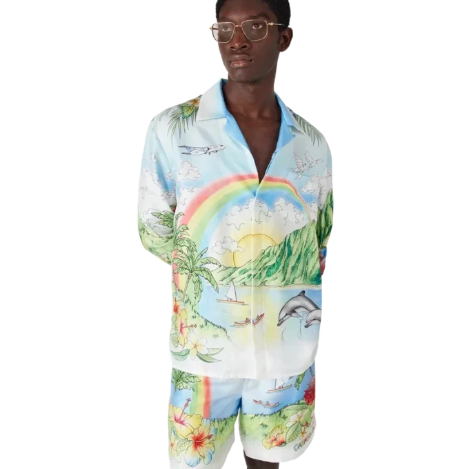 Aloha langermet silkeskjorte