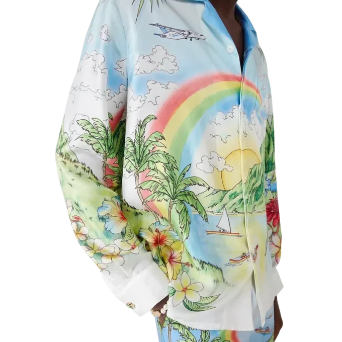 Aloha langermet silkeskjorte