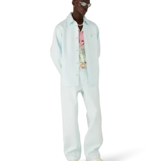 Arbeidsbukser i bomull med monogram