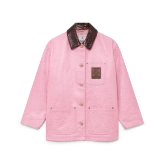 Arbeidskåpe i preget skinn