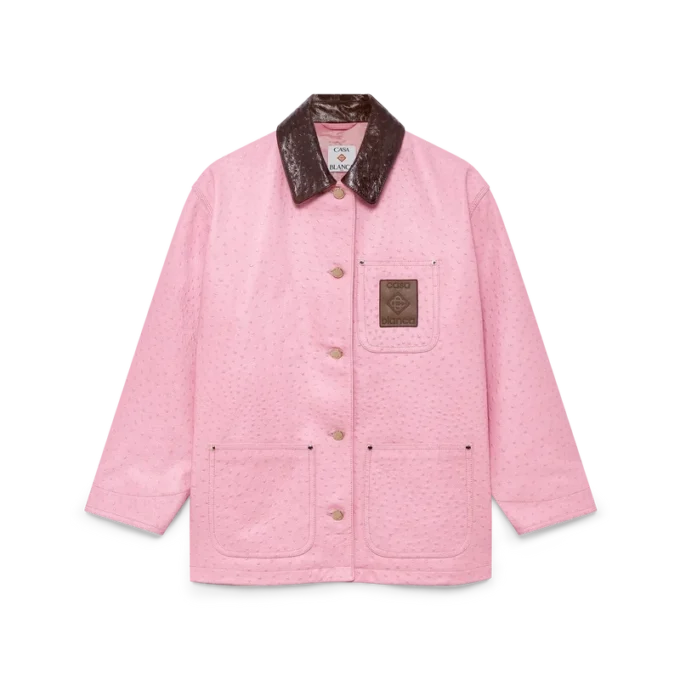 Arbeidskåpe i preget skinn