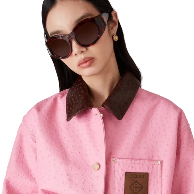 Arbeidskåpe i preget skinn