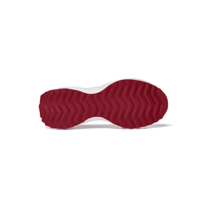 Atlantis hvit og haute rød sneaker for kvinner