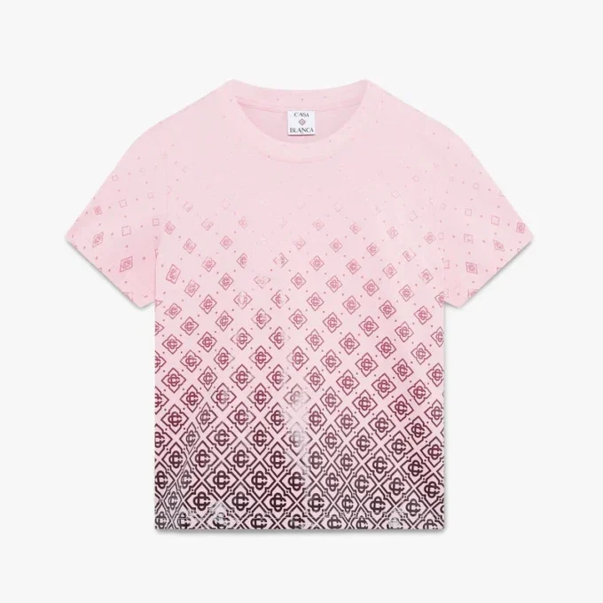 Aubergine Gradient Monogram kortærmet T-skjorte