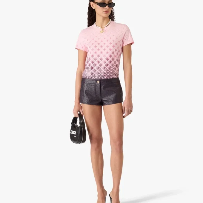 Aubergine Gradient Monogram kortærmet T-skjorte