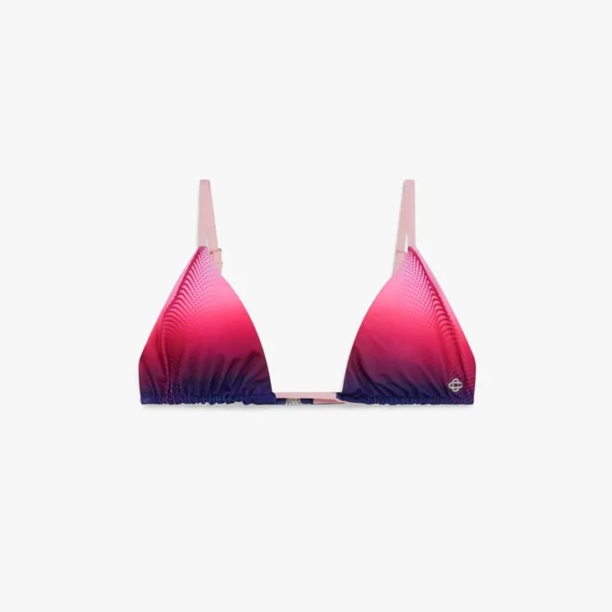 Aubergine Gradient Triangle Bikini Top