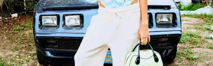 Badedrakt med gradient-trykk