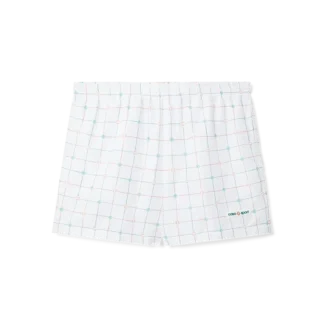 Badehose med tennisrutemønster