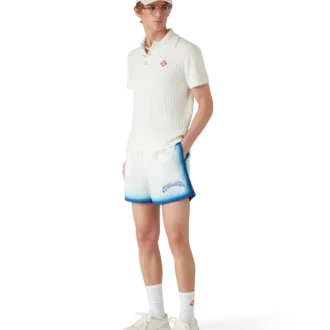 Badeshorts med blå fargeovergang