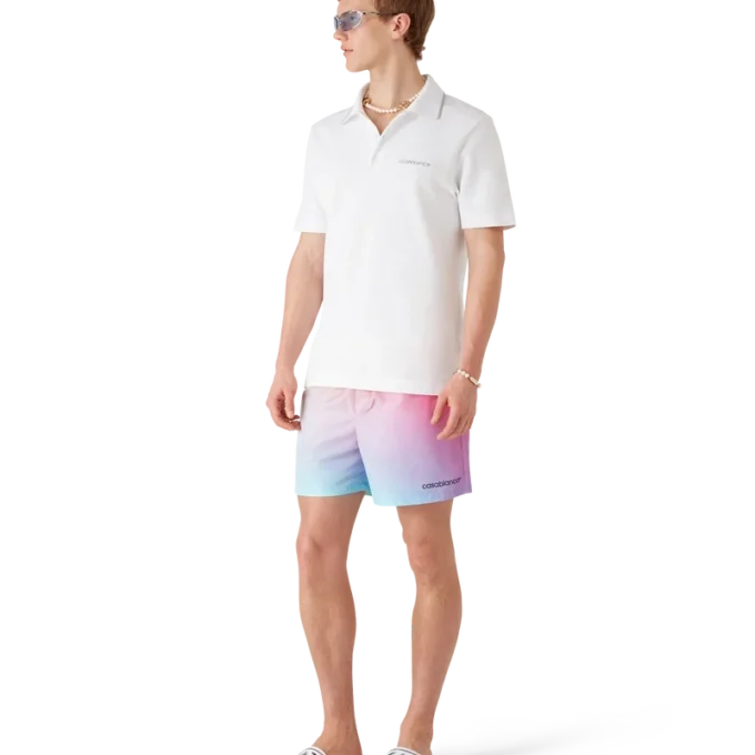 Badeshorts med gradienttrykk Badeshorts med gradienttrykk