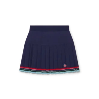 Baseball-plissert skjørt