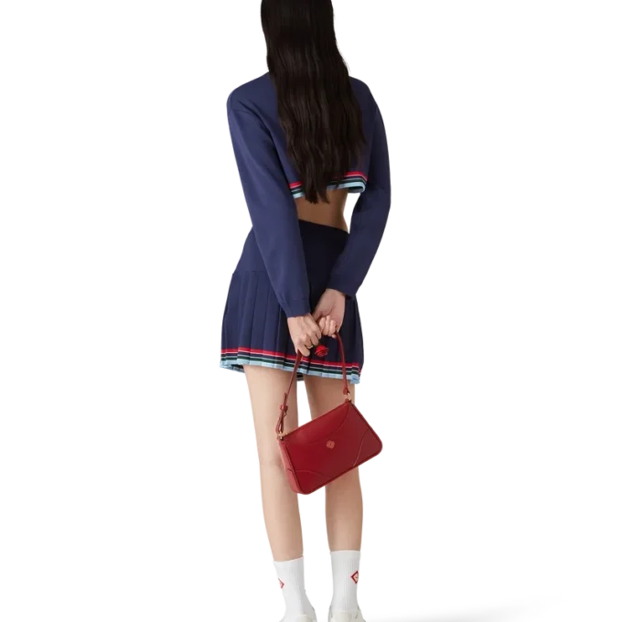 Baseball-plissert skjørt Baseball-plissert skjørt