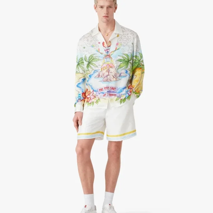 Better Days langermet silkeskjorte Better Days langermet silkeskjorte