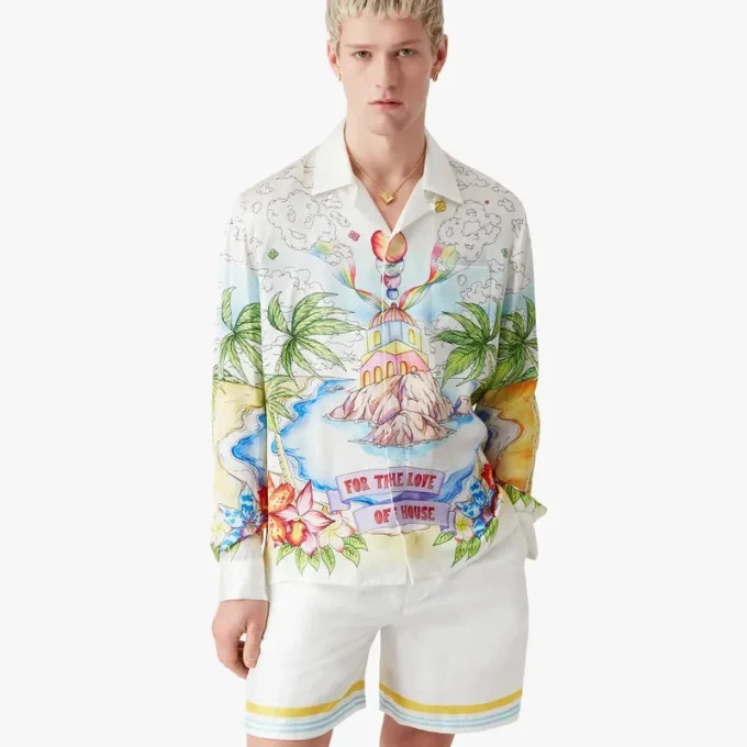 Better Days langermet silkeskjorte Better Days langermet silkeskjorte