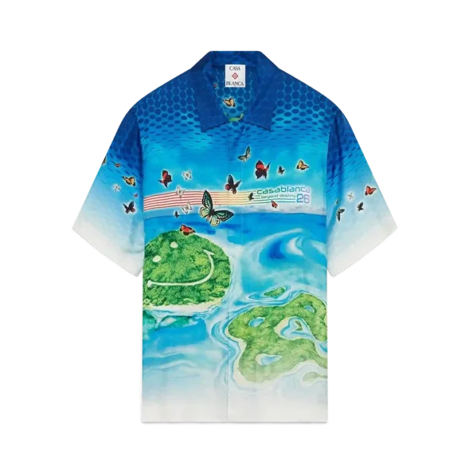 Beyond Destiny kortærmet silkeskjorte