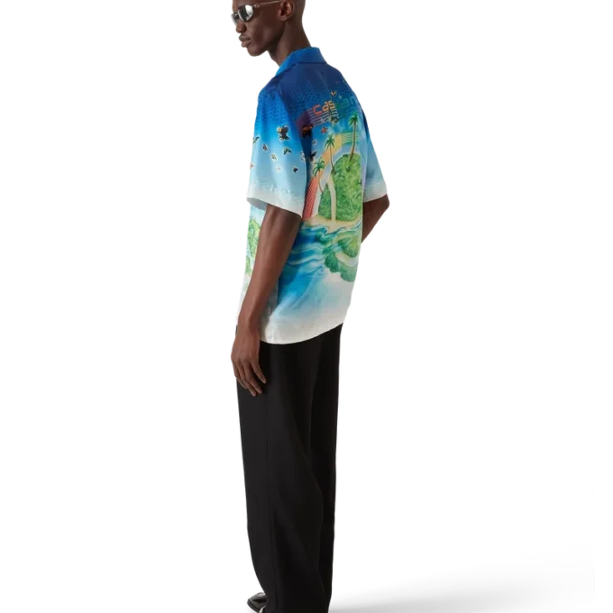 Beyond Destiny kortærmet silkeskjorte