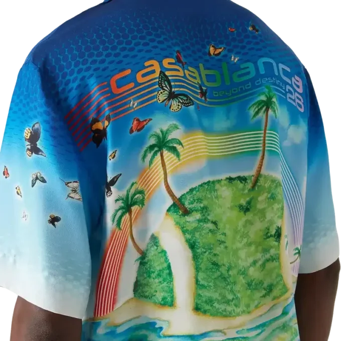 Beyond Destiny kortærmet silkeskjorte