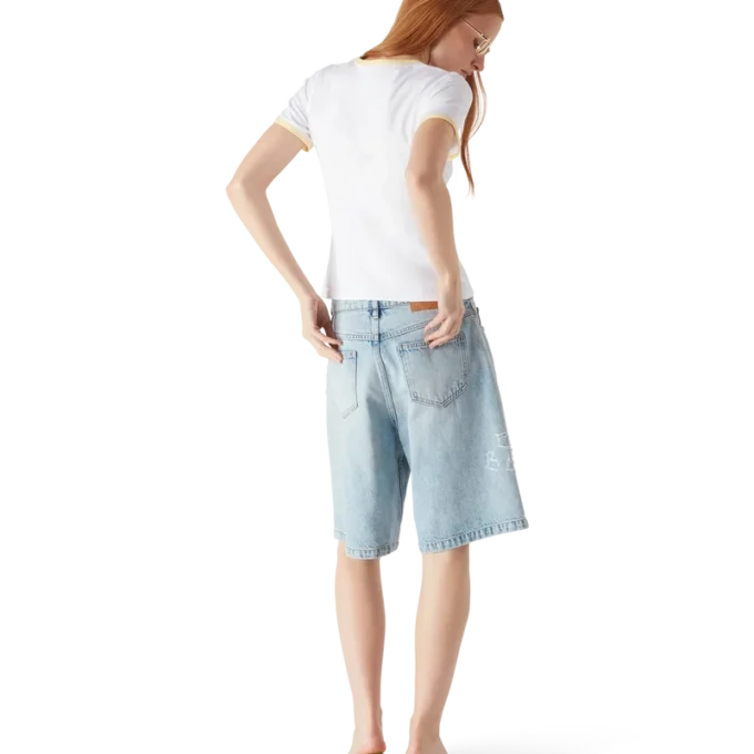 Beyond Destiny langermet T-skjorte med ringermønster