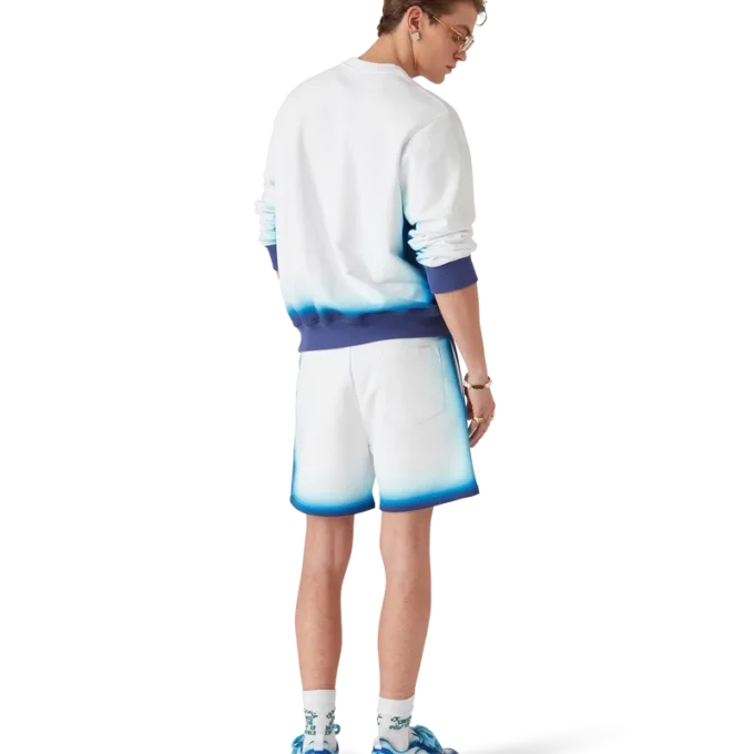 Blå Fade-sweatshorts