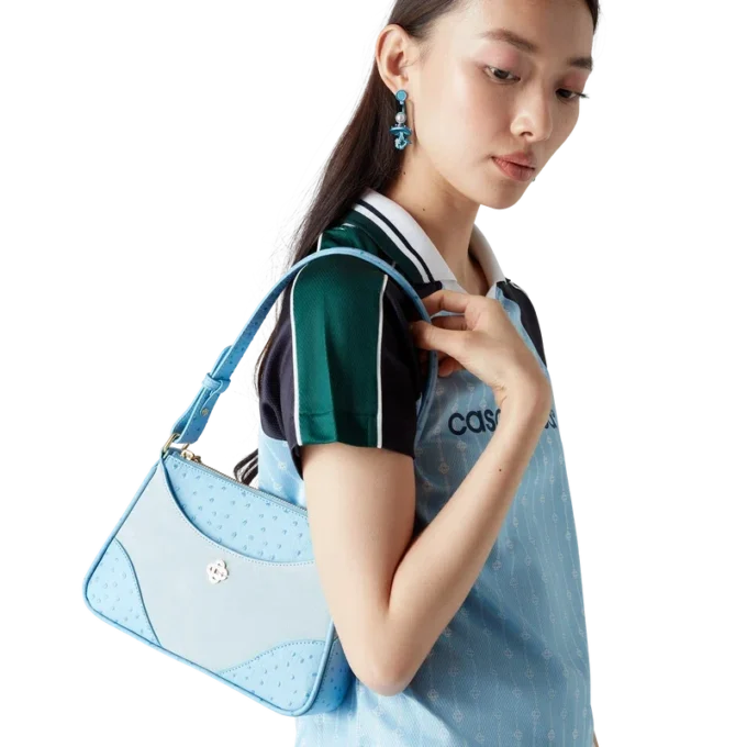 Blå Jeanne Pochette skulderveske