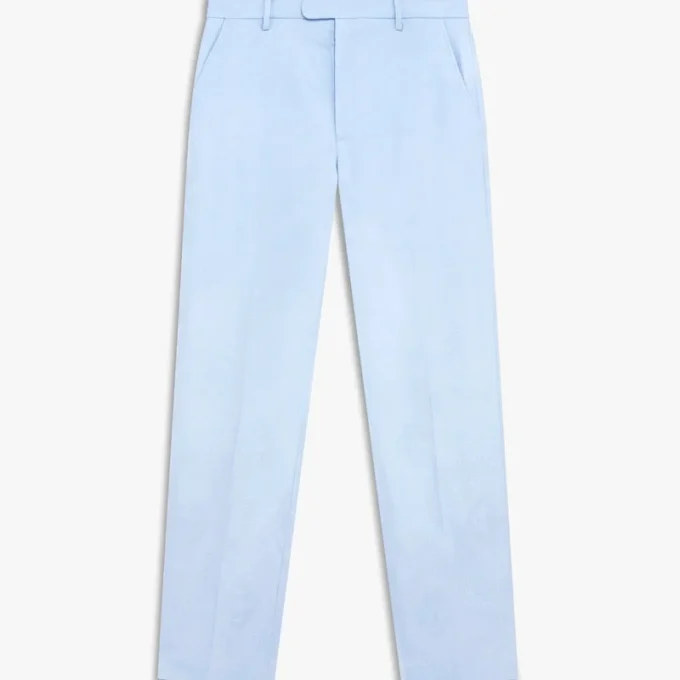 Blå skreddersydde jacquardbukser med Monogram