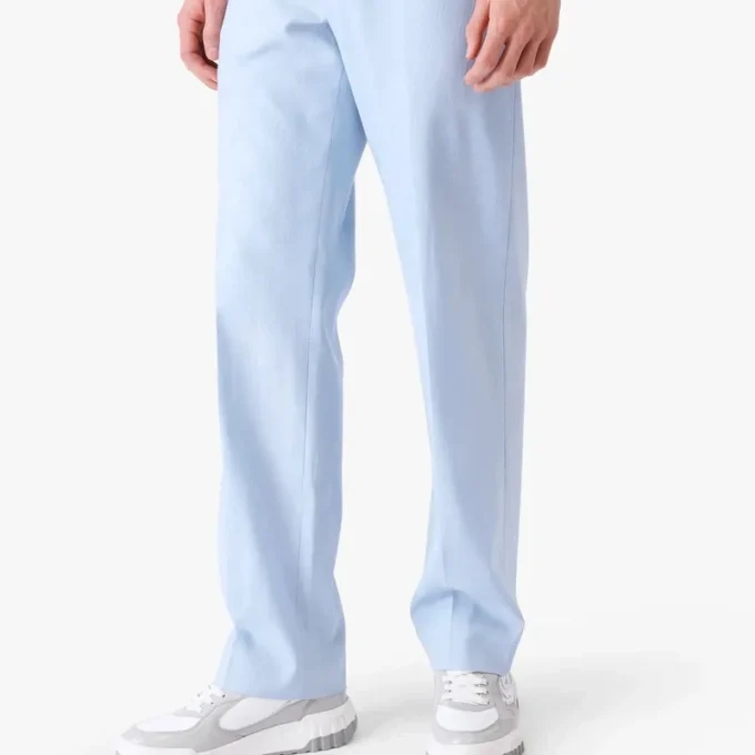 Blå skreddersydde jacquardbukser med Monogram