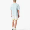 Blå tie-dye-oversized Cc Smile-T-skjorte med korte shorts