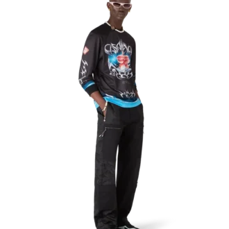 Blade langermet fotballtrøye