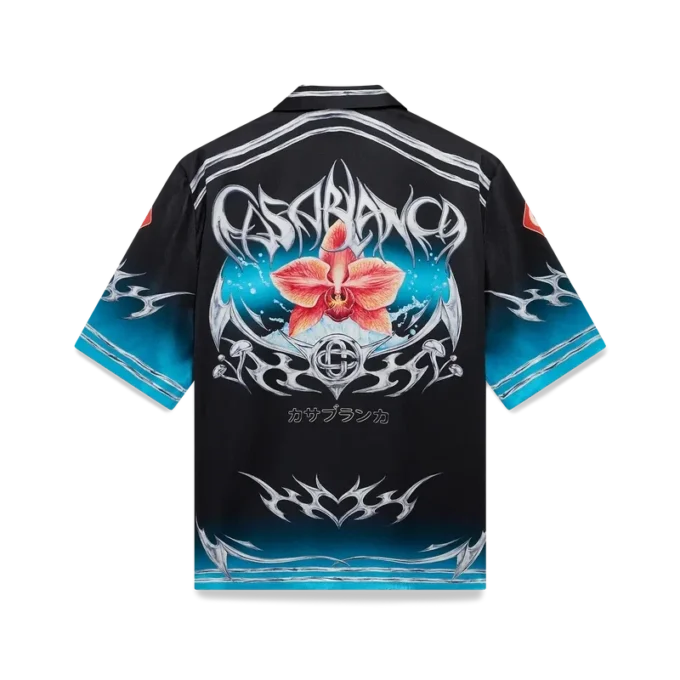 Blades kortærmede skjorter i silkesatin