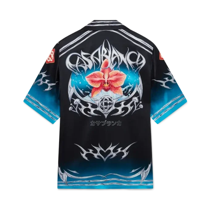 Blades kortærmede skjorter i silkesatin