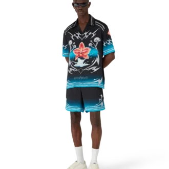 Blades kortærmede skjorter i silkesatin