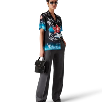 Blades kortærmede skjorter i silkesatin