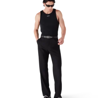 Bleknet ribbet tank-top