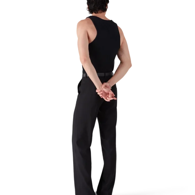 Bleknet ribbet tank-top