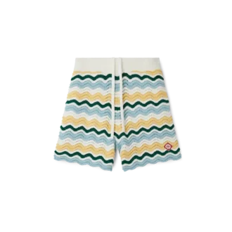 Bølgete bouclé-Shorts