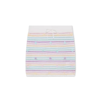 Blomsterstripet bomullskrokéskjørt