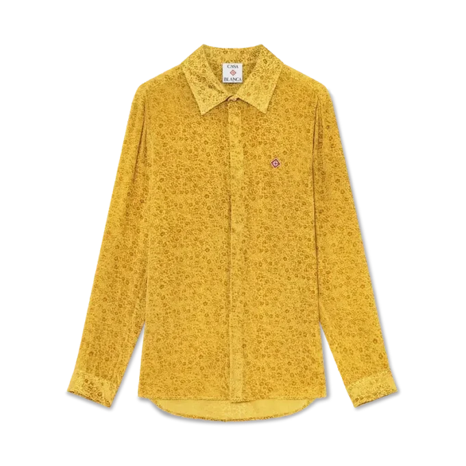 Blomstret Devora-silkeskjorte