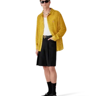 Blomstret Devora-silkeskjorte