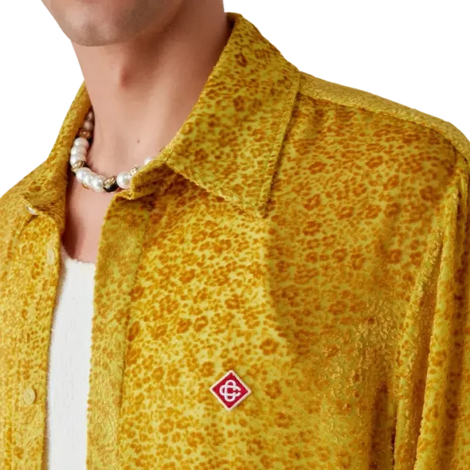 Blomstret Devora-silkeskjorte