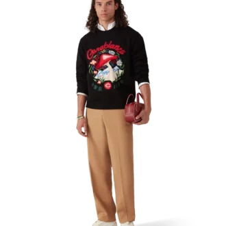 Bomullsbroderet soppgenser Bomullsbroderet soppgenser