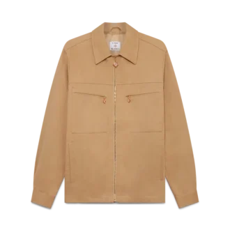 Bomullsjakke med glidelås