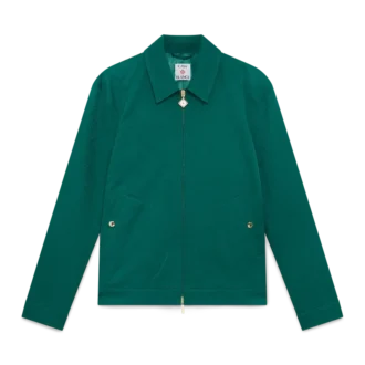 Bomullsjakke med monogramjacquard