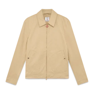 Bomullsjakke med monogramjacquard