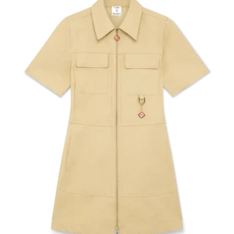 Bomullsmonogram-jacquardkjole