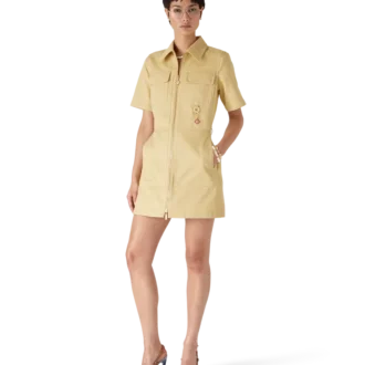 Bomullsmonogram-jacquardkjole