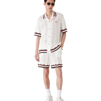 Bomullsshorts med chevronmønster Bomullsshorts med chevronmønster