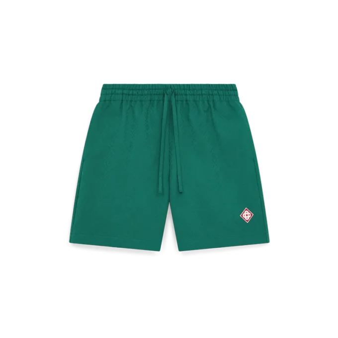 Bomullsshorts med Monogram-jacquard