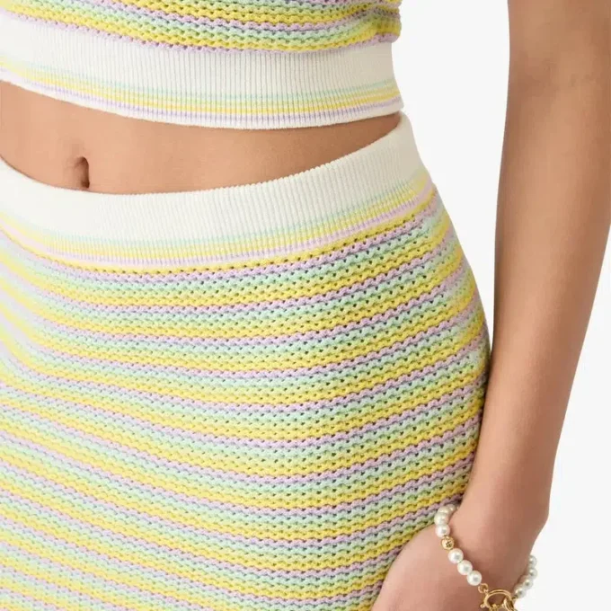 Bourgeois stripet miniskjørt