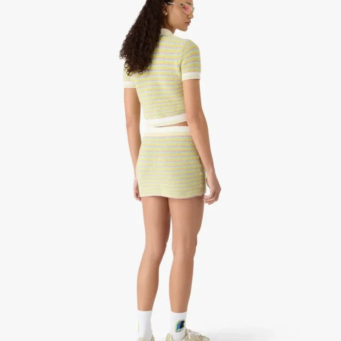 Bourgeois stripete pique-skjorte Bourgeois stripete pique-skjorte